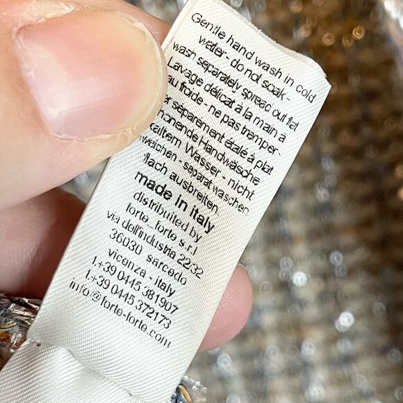 Forte Forte Women's Wool Blend Knit Long Flare Sleeve Pullover Sweater Size XL - Picture 9 of 10